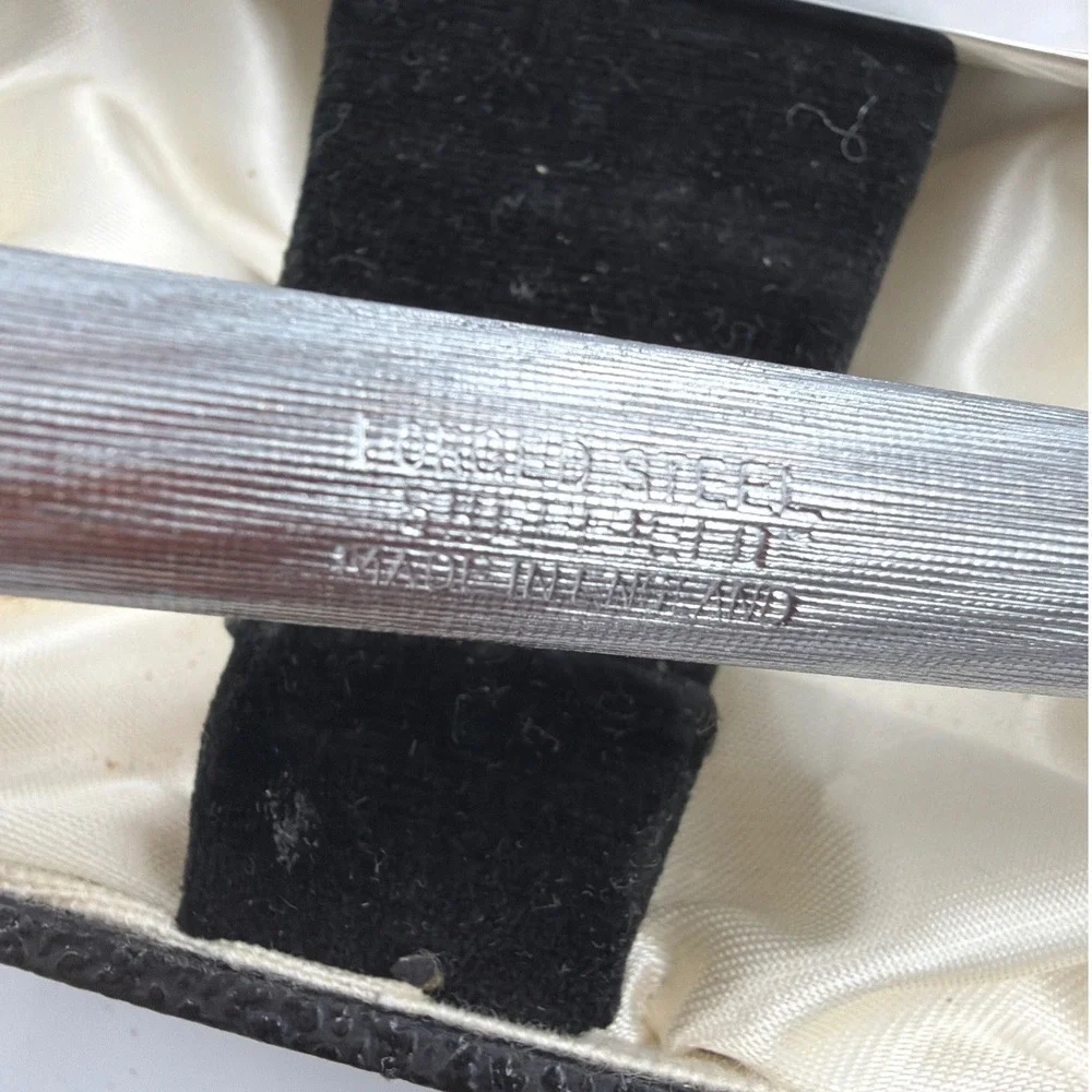 Lewis Rose Sheffield England Silver Plate 3pc Carving Set Vintage Stainless Case